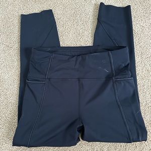 Black Lululemon Leggings with side pockets